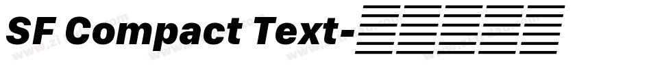 SF Compact Text字体转换